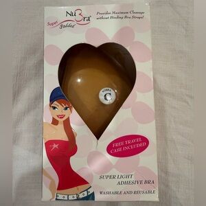 NuBra Super Padded Adhesive Bra - Nude Size C NWT